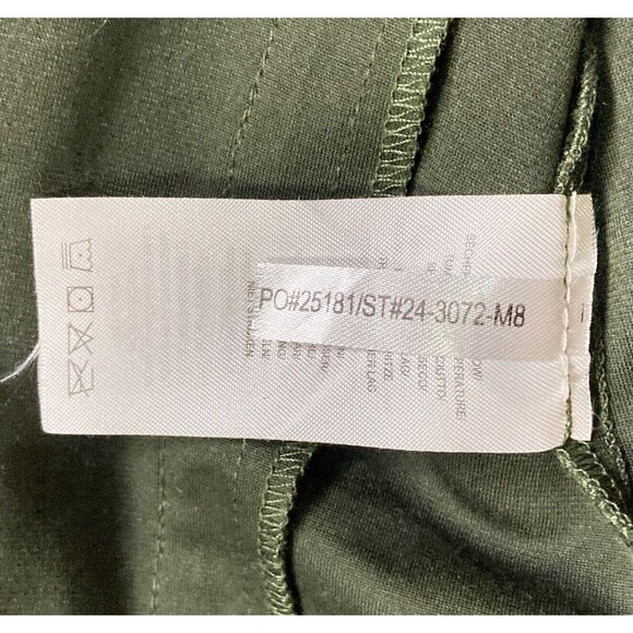 LYSSÉ NY Moto Zip Up Snap Jacket Camouflage Green Sz Medium Green Army Short EUC - Picture 10 of 14